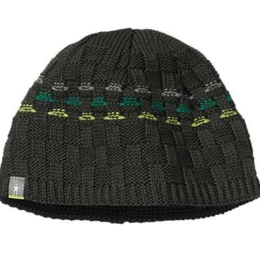Smartwool Merino Wool Woody Creek Hat in Bottle Green
